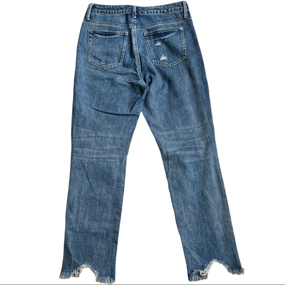 fab'rik High Rise Distressed Blue Jeans - Picture 2 of 13